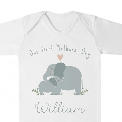 Our First Mothers' Day - Personalised Baby Grow