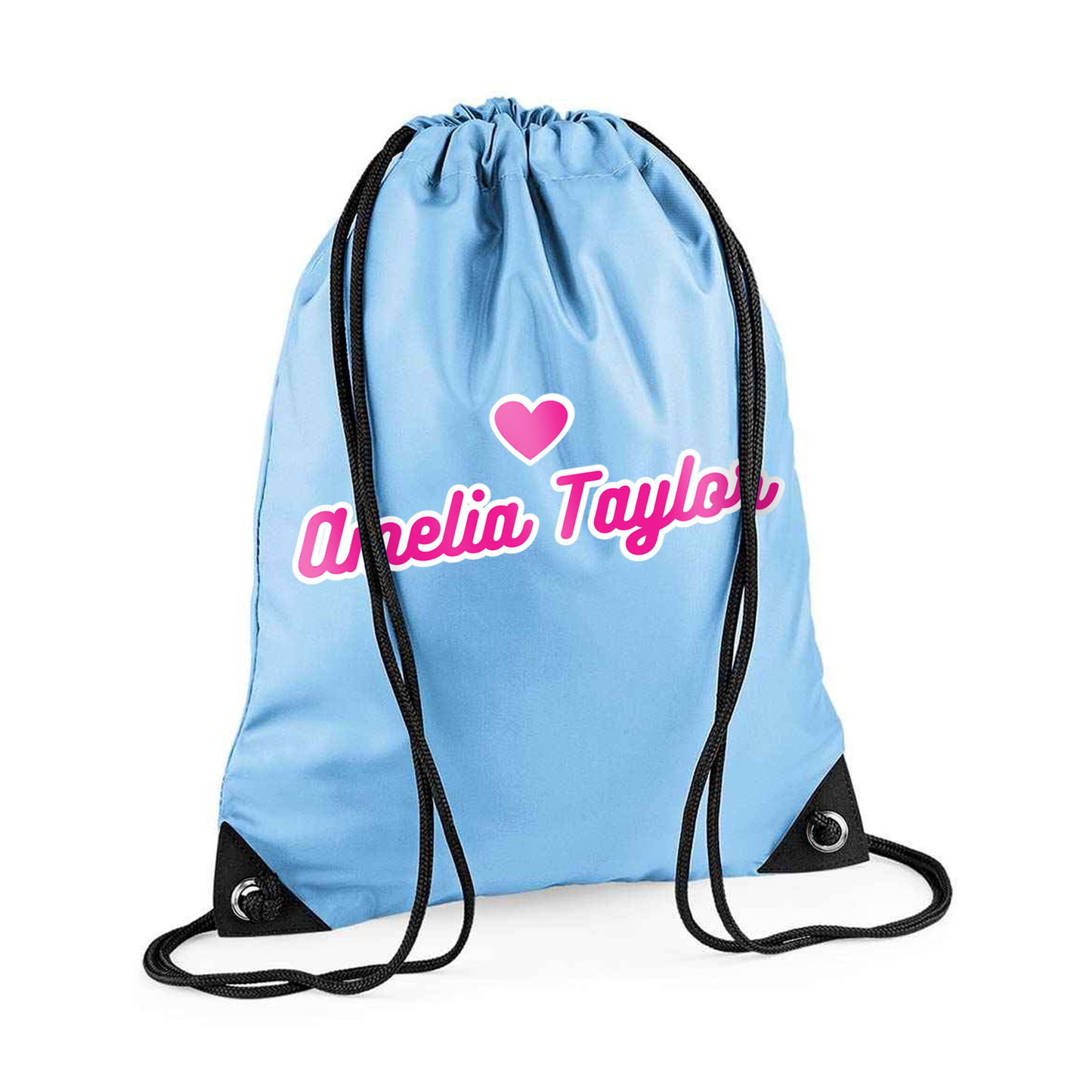 Pe Bag -Name Heart - Personalised