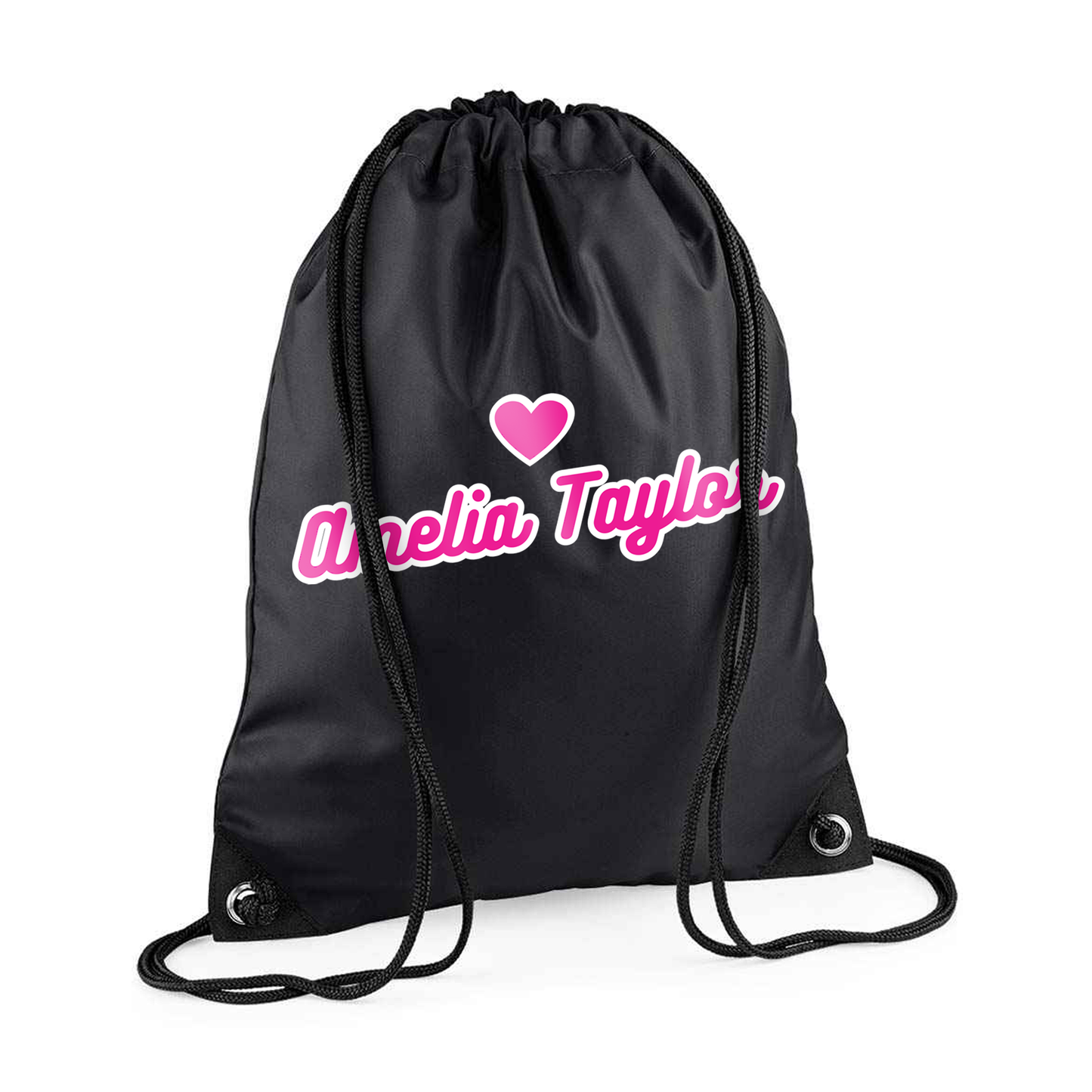 Pe Bag -Name Heart - Personalised