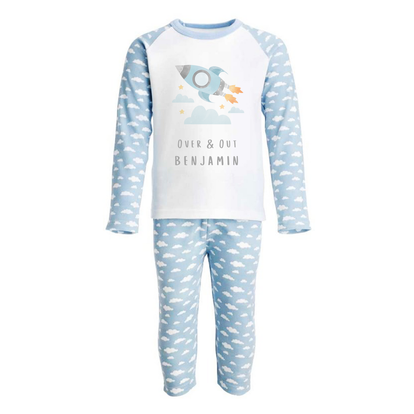 Rocket Over & Out Personalised Pyjamas