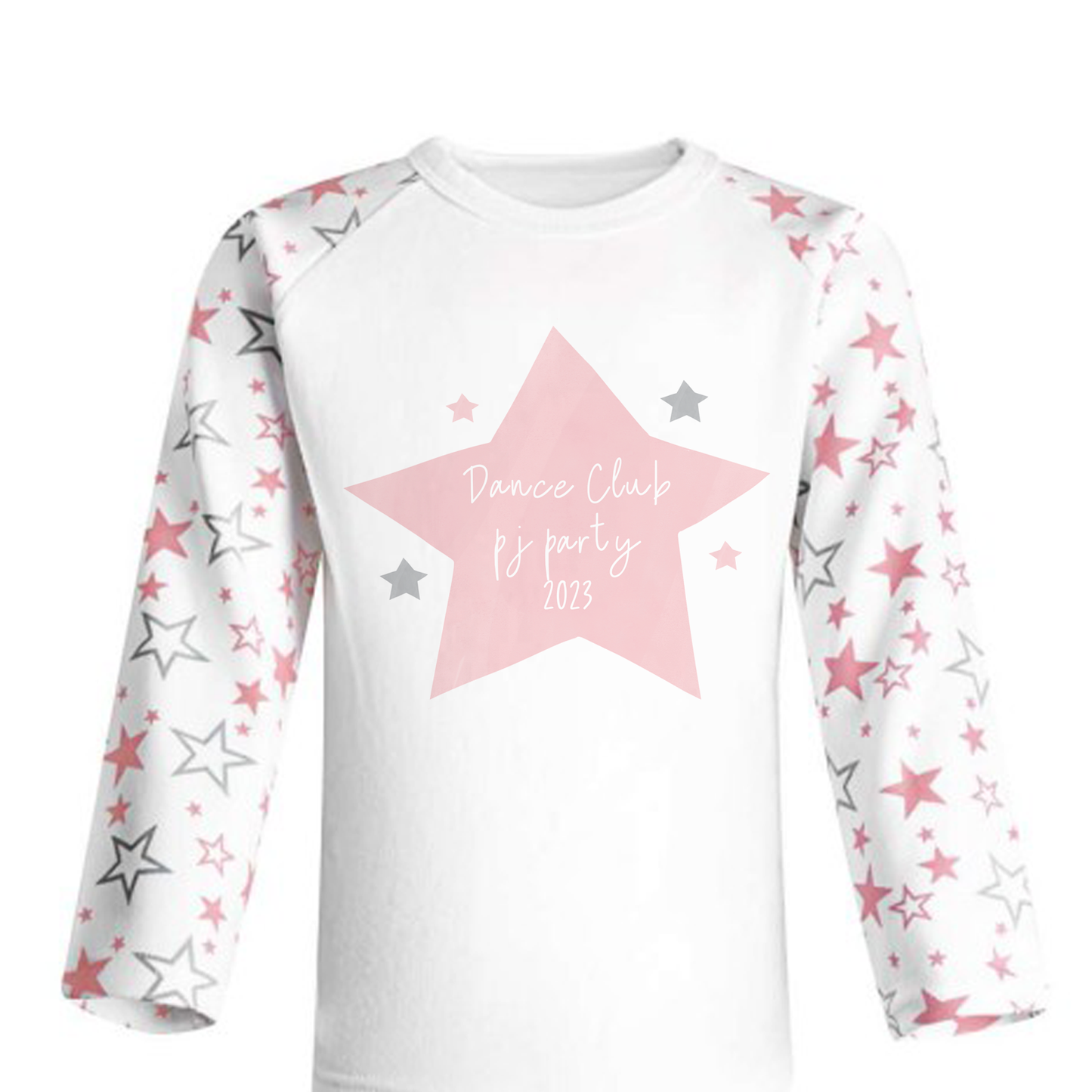 Pink star Personalised Pjs