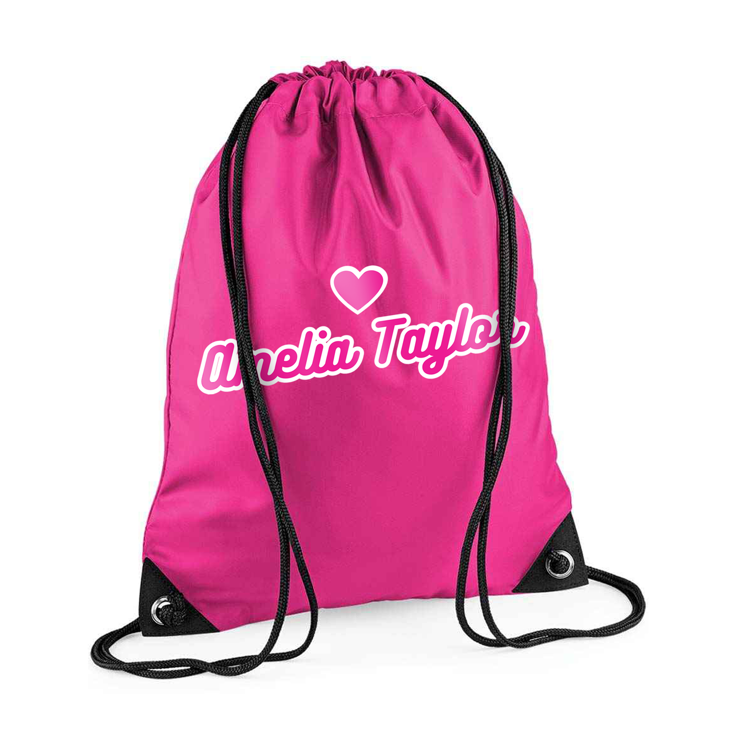 Pe Bag -Name Heart - Personalised