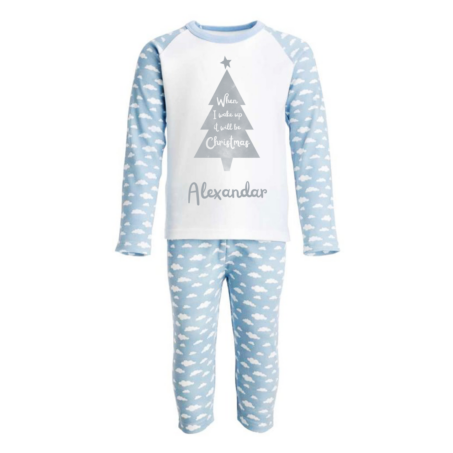 When I wake up it will be Christmas - Personalised - Cloud Pyjamas