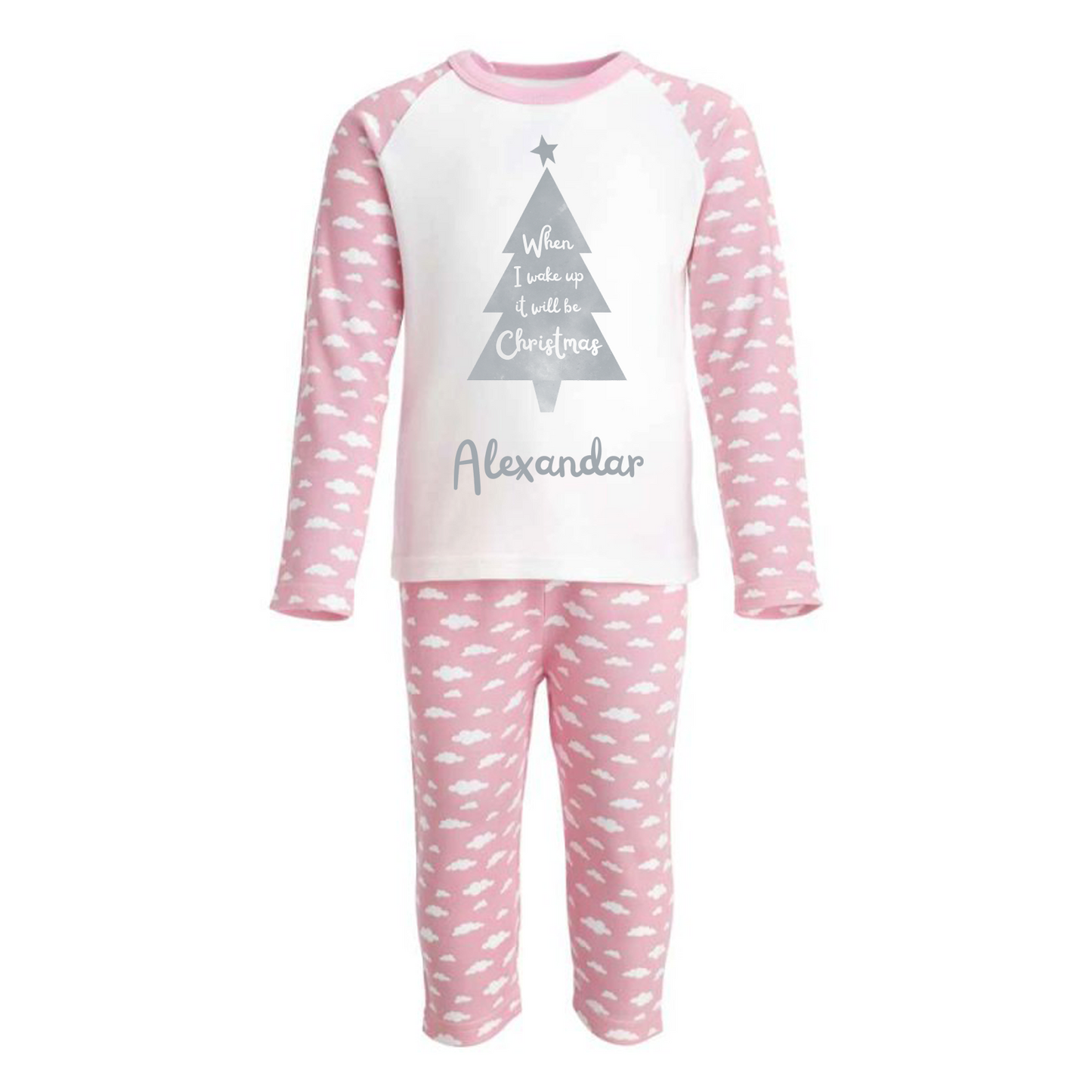 When I wake up it will be Christmas - Personalised - Cloud Pyjamas