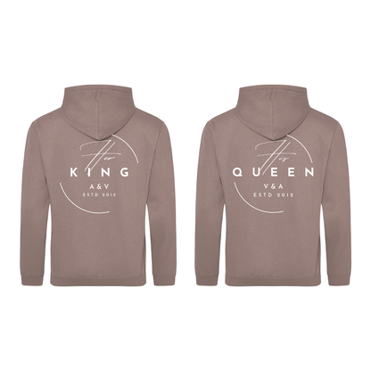 Matching Hoodies For Him king/For Her Queen