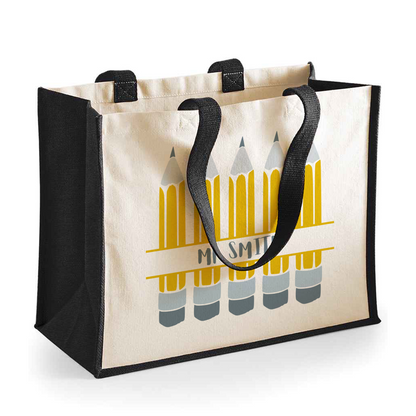 Pencil Teacher - Large Shopping Bag