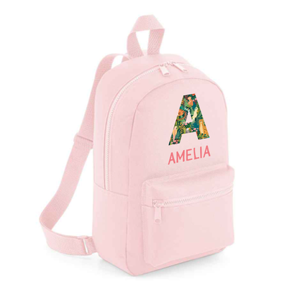 Backpack- Pastel Collection - Jungle Letter