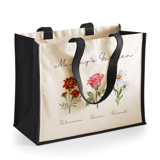 Grandma's Family Garden - Personalised Shopper Bag