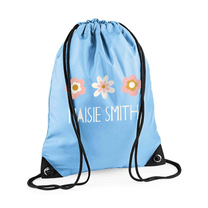 Pe Bag - flowers - Personalised