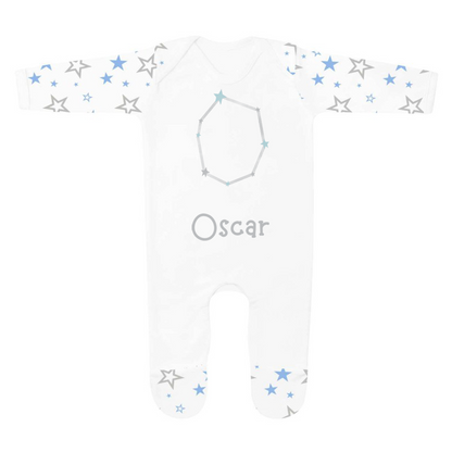 Blue Star Constellation Alphabet Personalised Pjs