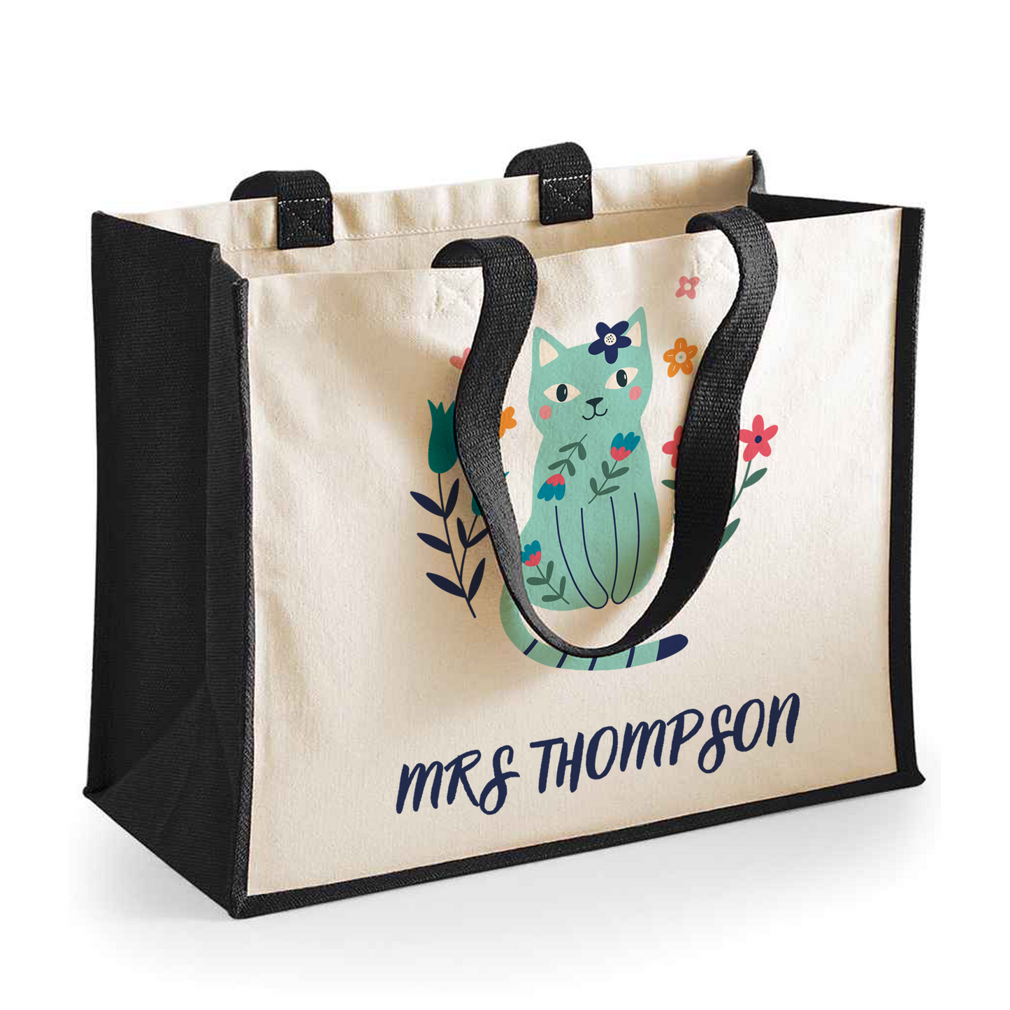 Cat Teacher - Large Shopping Bag