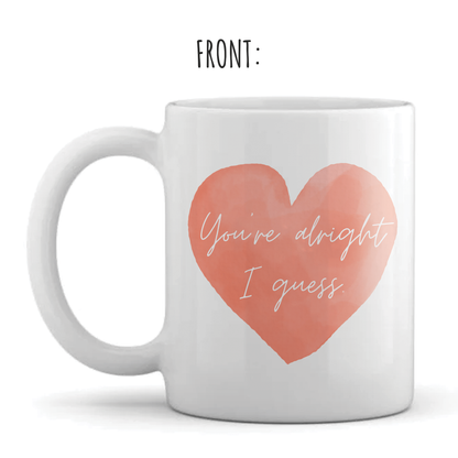 Personalised Mug - Valentines' Day - Heart Design