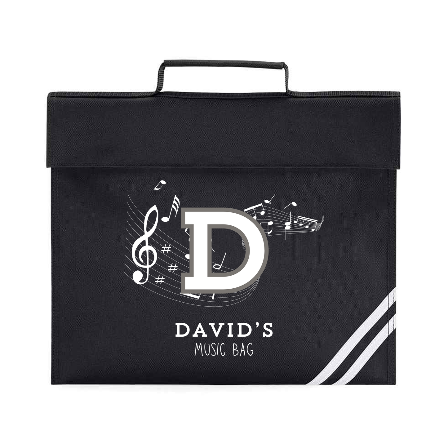 Music Bag Black - Lots of Designs to choose - Personalised