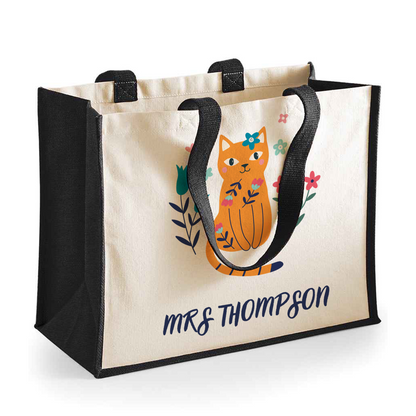 Cat Teacher - Large Shopping Bag