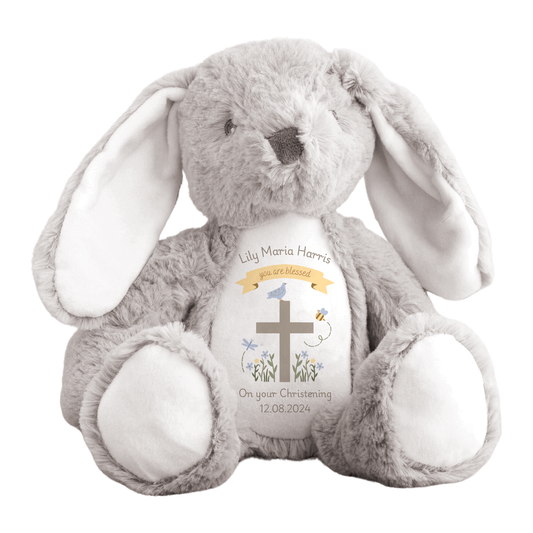 Personalised Christening Bunny Teddy