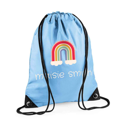 Pe Bag - Rainbow - personalised