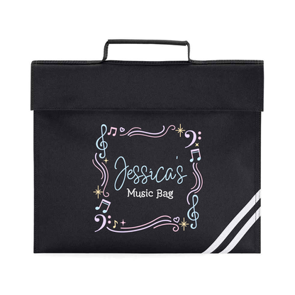 Music Bag Black - Lots of Designs to choose - Personalised