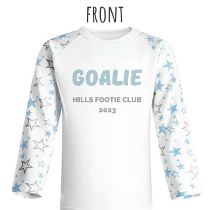 Star Print Football Number Personalised Pjs