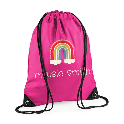 Pe Bag - Rainbow - personalised