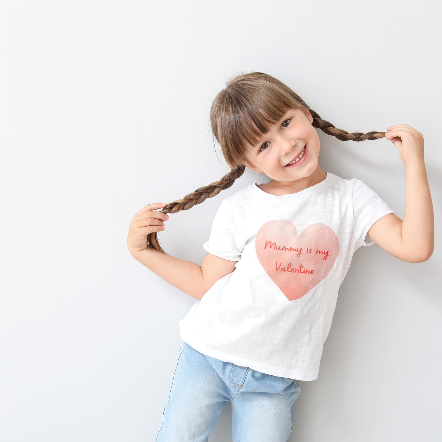 Kids' Valentines' Day T-shirt - Big Heart Design