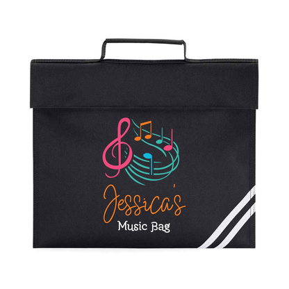 Music Bag Black - Lots of Designs to choose - Personalised