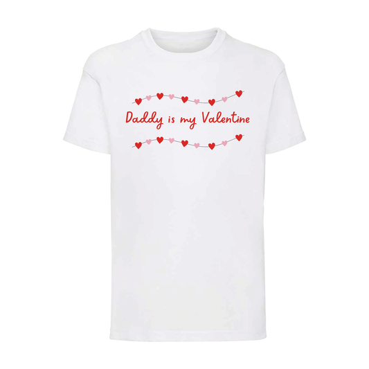 Kids' Valentines' Day T-shirt - Heart Bunting Design