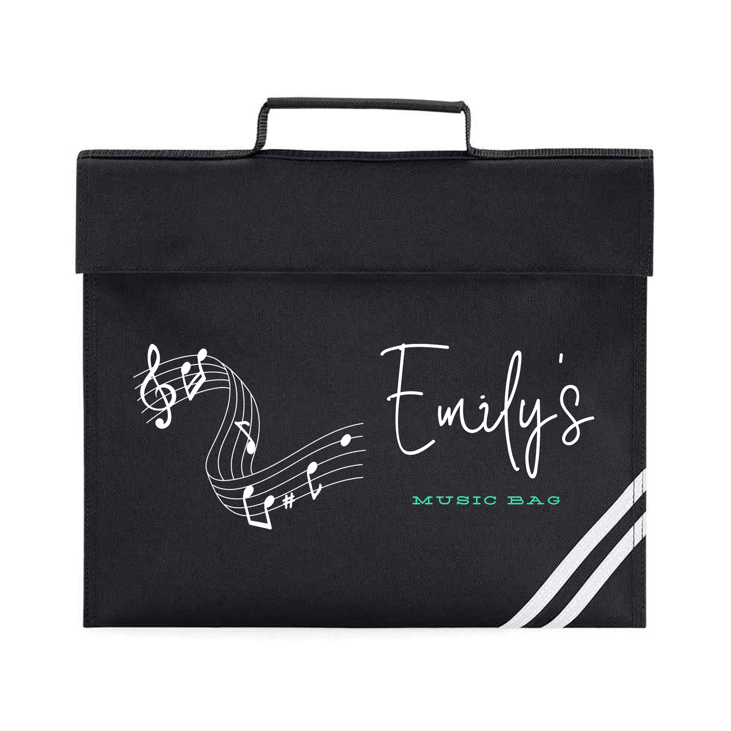 Music Bag Black - Lots of Designs to choose - Personalised