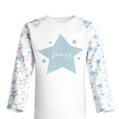 Blue Star Personalised Pjs