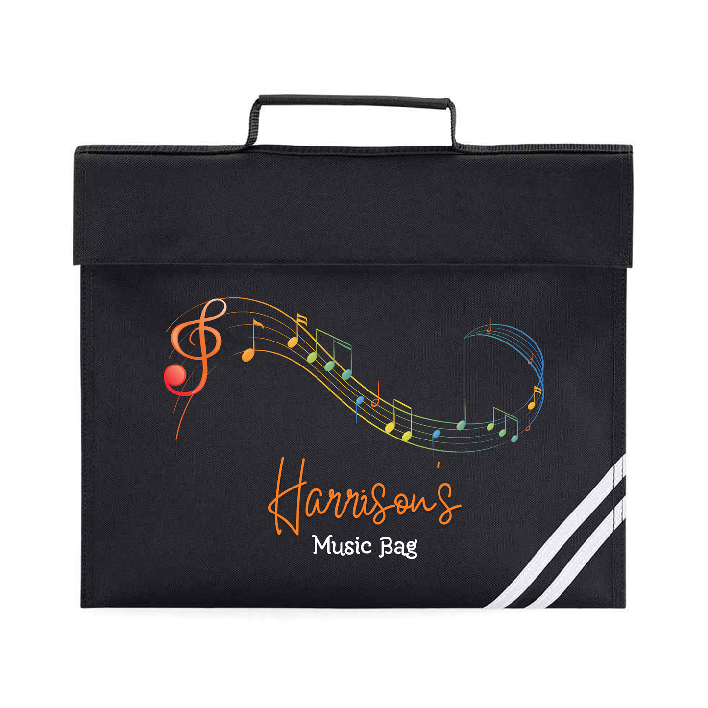 Music Bag Black - Lots of Designs to choose - Personalised