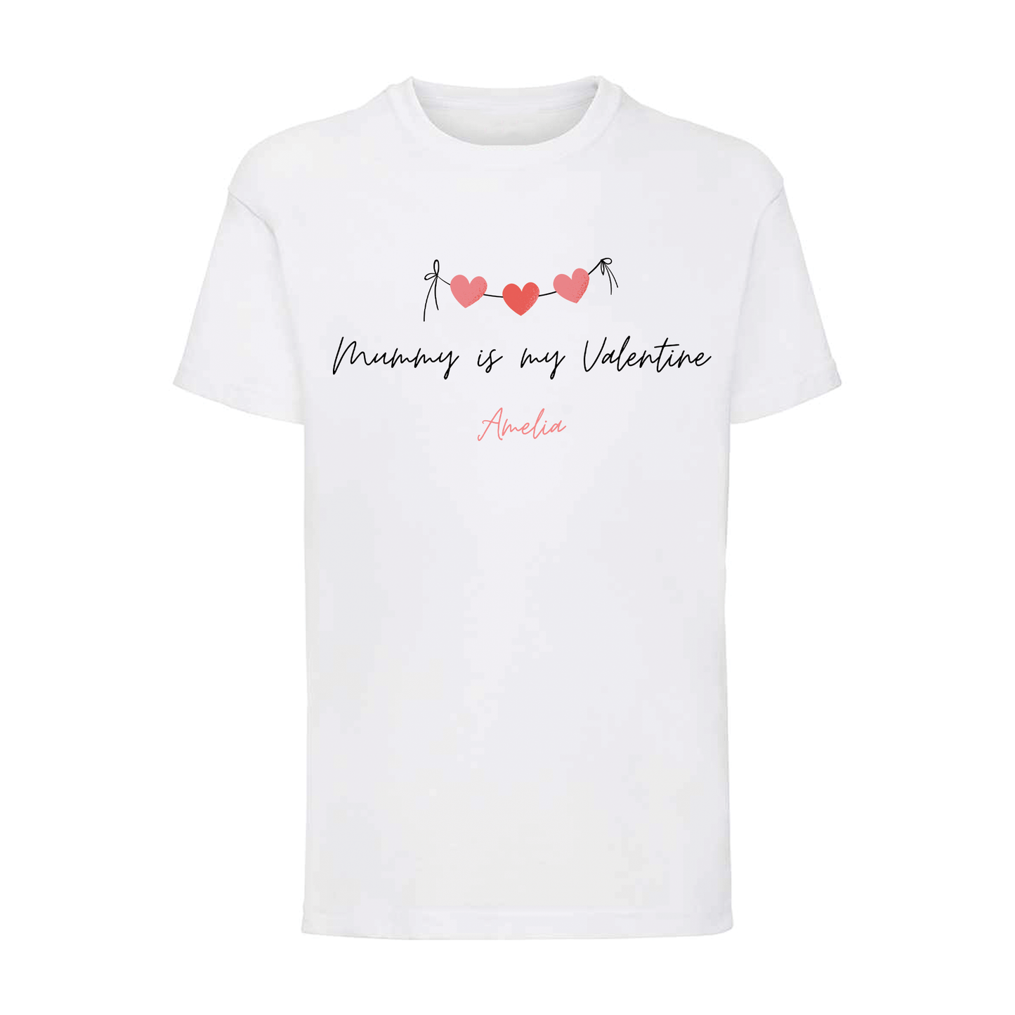 Kids' Valentines' Day T-shirt - Personalised White T-shirt