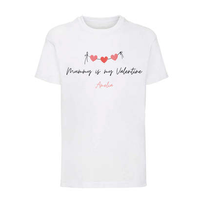 Kids' Valentines' Day T-shirt - Personalised White T-shirt