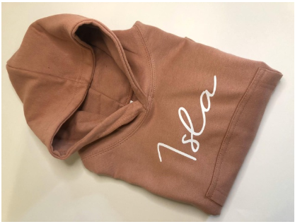 Dusty Pink Personalised Hoodie