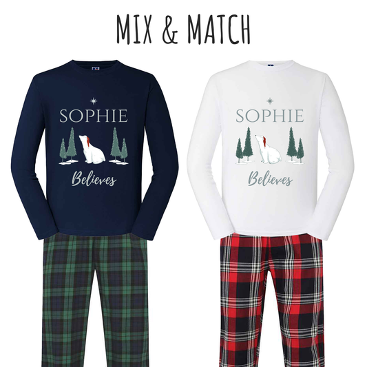 I Believe - Personalised Pyjamas - Mix & Match - For Kids & Adults