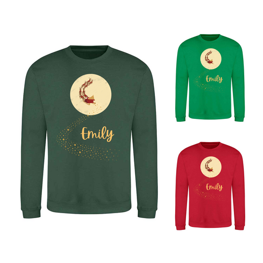 Magical Sleigh - Personalised - Christmas Sweatshirt / Jumper