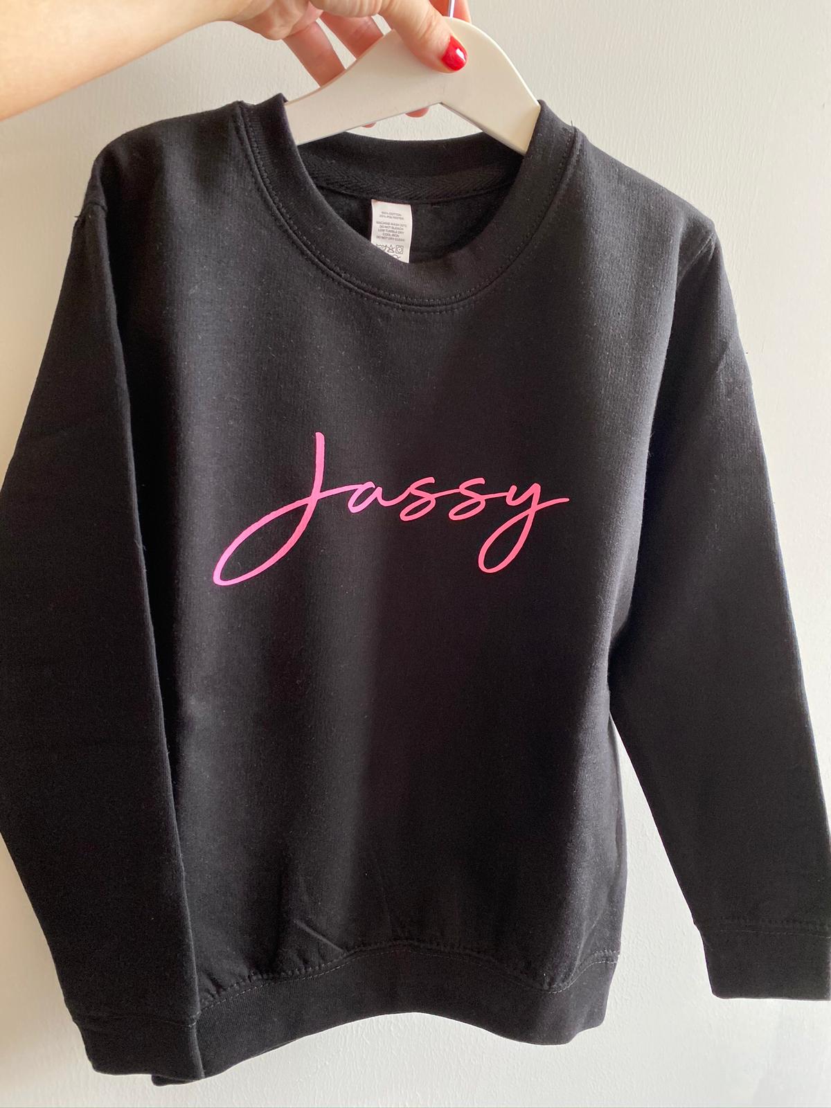 B Pink Personalised Jumper