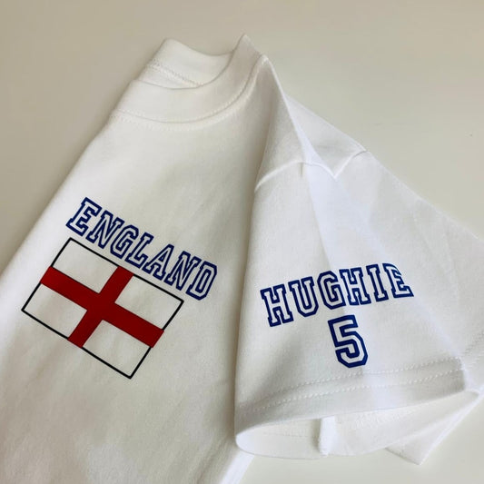 England Kids/Baby Personalised T-shirt Euros 2024