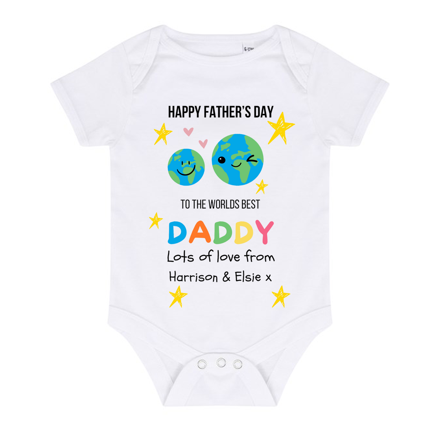 Daddy World Baby grow & Vest