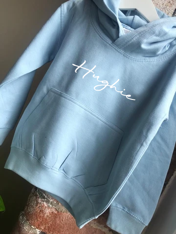 Baby Blue Personalised Hoodie