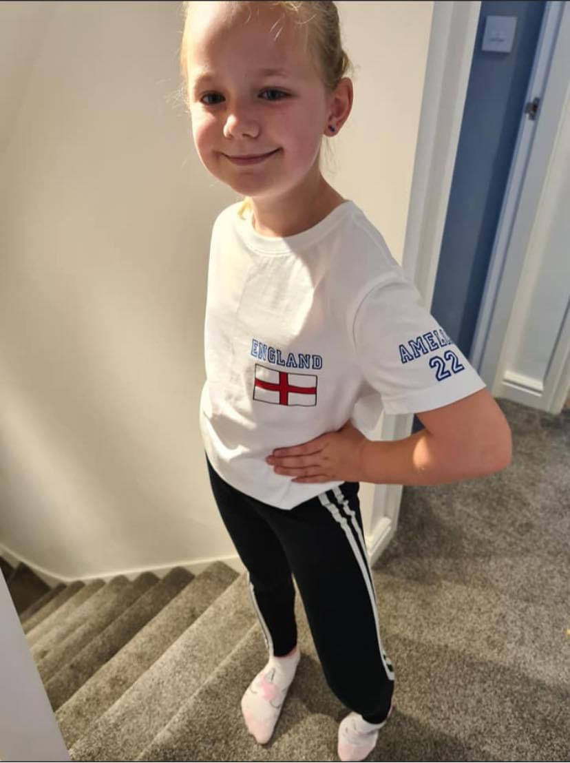 England Kids/Baby Personalised T-shirt Euros 2024