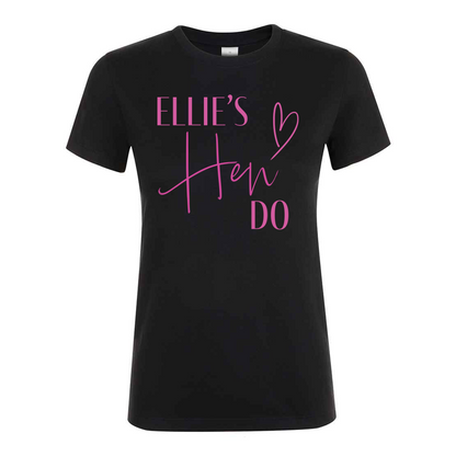 Name Heart Hen Do T-Shirt