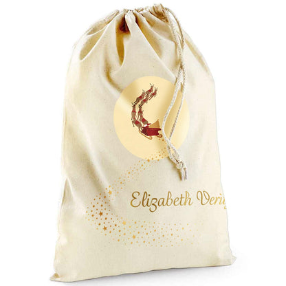 Personalised Christmas Santa Sleigh Sack for Christmas Gifts 100% Cotton