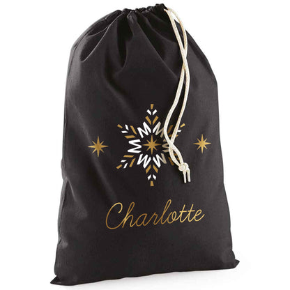 Personalised Christmas Sack Snowflake Christmas Gifts personalisedsack, Christmas, girl, boy, Christmas Eve box, first Christmas gift