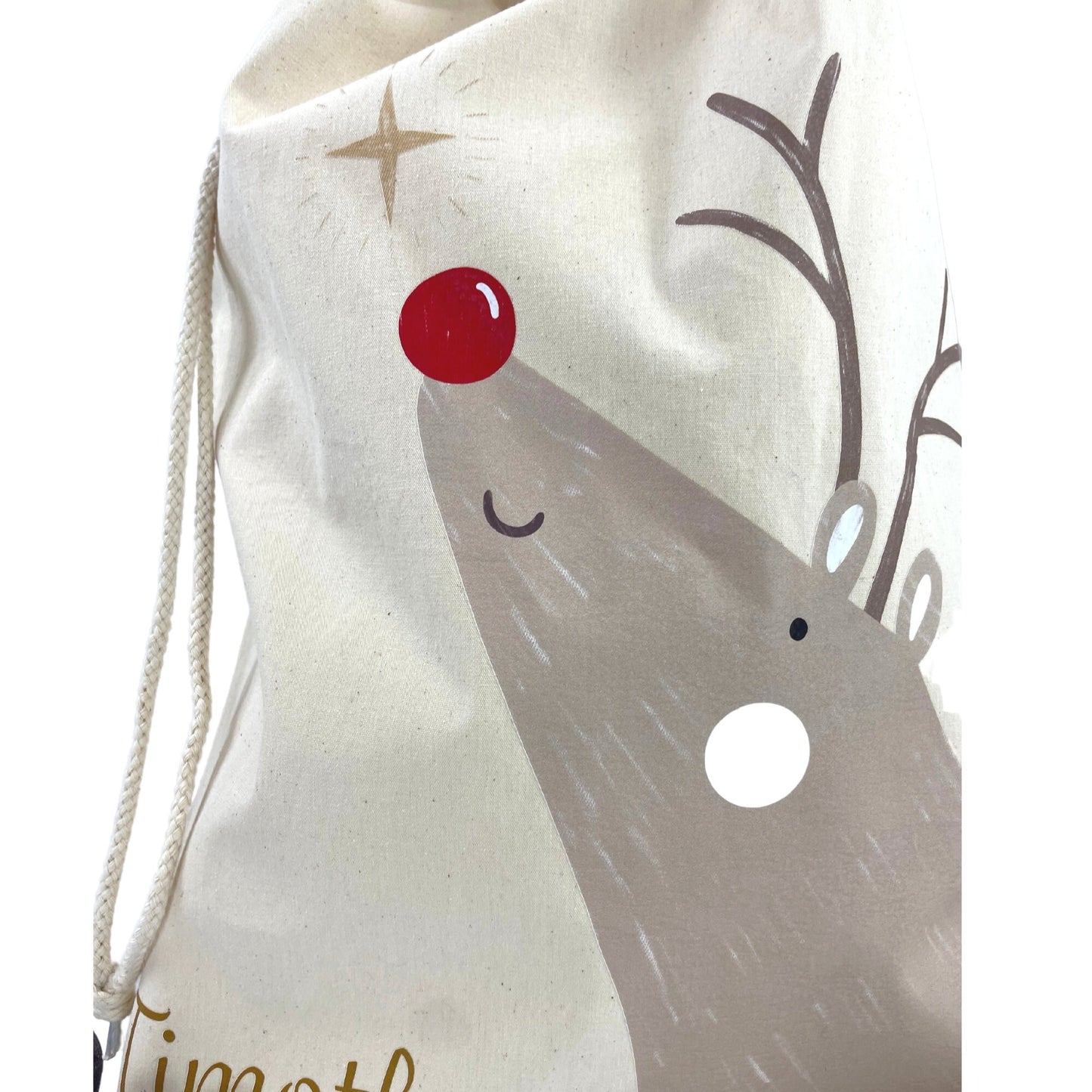 Personalised Santa Sacks | Rudolf Sack | Gift Bags | Christmas Eve Box Idea | Custom xmas gift | Personalised bags