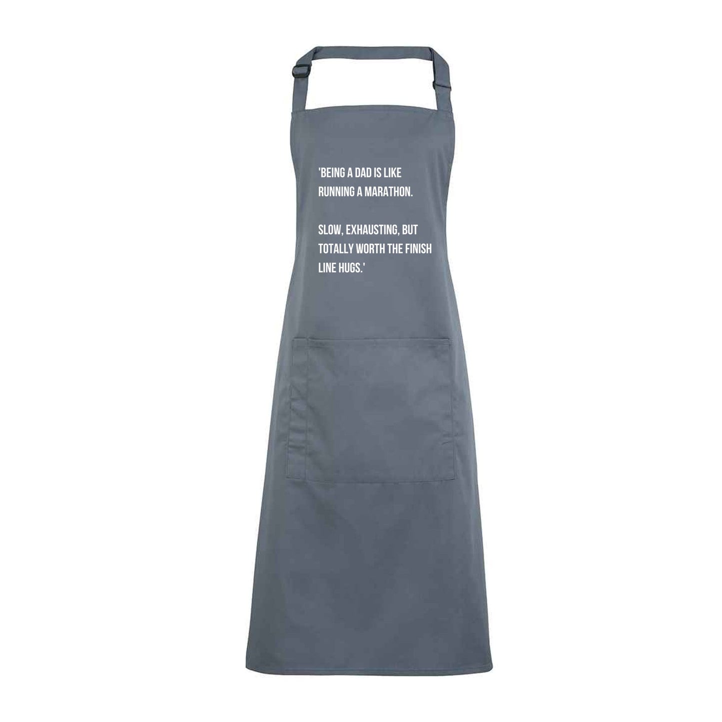 Personalised Apron for Men Gift for Dad - Barbecue BBQ Cooking Apron - Great Fathers Day Gift Idea Marathon Definition of a Dad A15-14