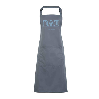 Personalised Apron for Men Gift for Dad - Barbecue BBQ Cooking Apron - Great Fathers Day Gift Idea Preppy Cool Dad A15-1