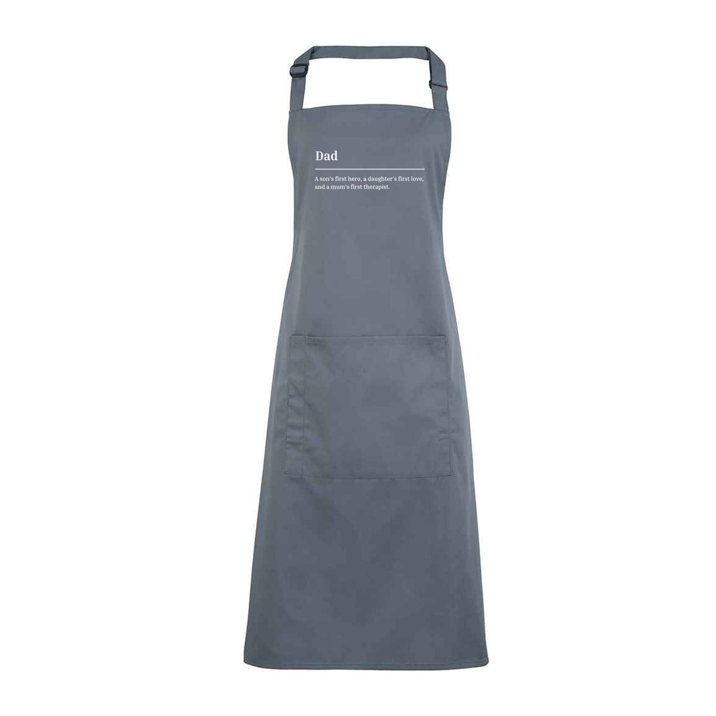 Personalised Apron for Men Gift for Dad - Barbecue BBQ Cooking Apron - Great Fathers Day Gift Idea Definition of a Dad A15-13