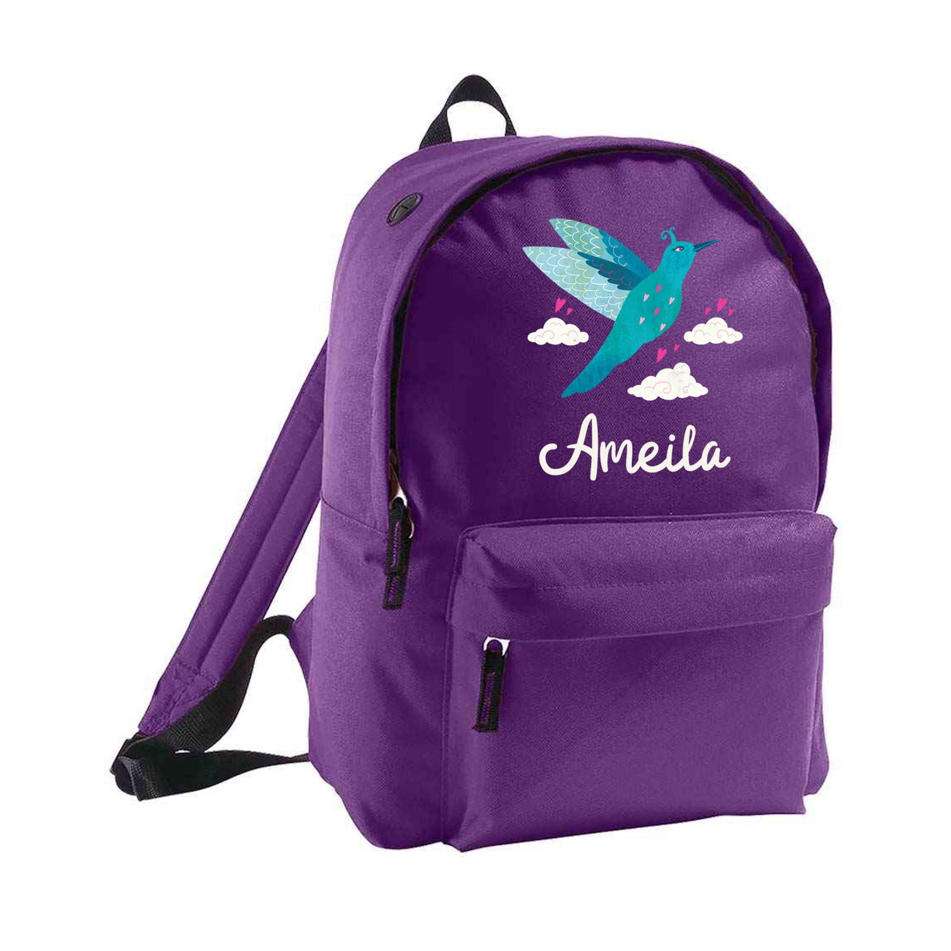 Personalised Blue Bird Design - Backpack