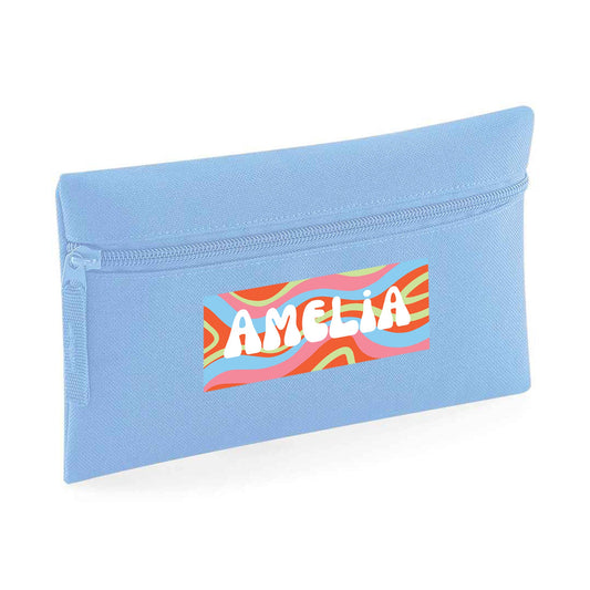 Personalised 70's Design - Pencil Case