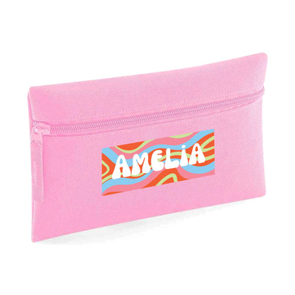 Personalised 70's Design - Pencil Case