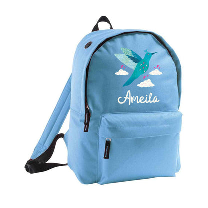 Personalised Blue Bird Design - Backpack